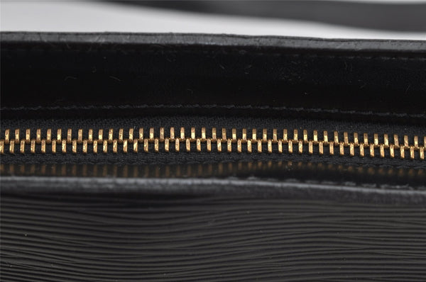 Auth Louis Vuitton Epi Saint Jacques Shopping Shoulder Bag Black M52262 LV 3614I