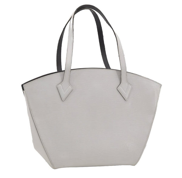 Authentic Louis Vuitton Epi Saint Jacques Shoulder Bag White M50045 LV 3615I