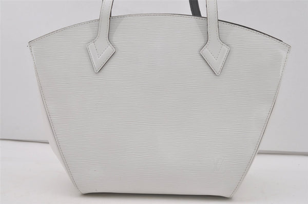 Authentic Louis Vuitton Epi Saint Jacques Shoulder Bag White M50045 LV 3615I