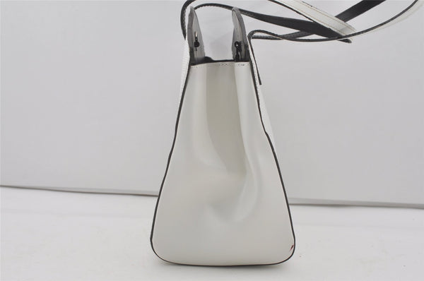 Authentic Louis Vuitton Epi Saint Jacques Shoulder Bag White M50045 LV 3615I