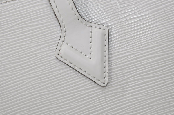 Authentic Louis Vuitton Epi Saint Jacques Shoulder Bag White M50045 LV 3615I