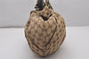Authentic GUCCI Shoulder Hand Tote Bag GG Canvas Leather 203624 Brown 3616I