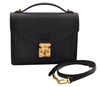Authentic Louis Vuitton Epi Monceau 2Way Shoulder Hand Bag Black M52122 LV 3617I