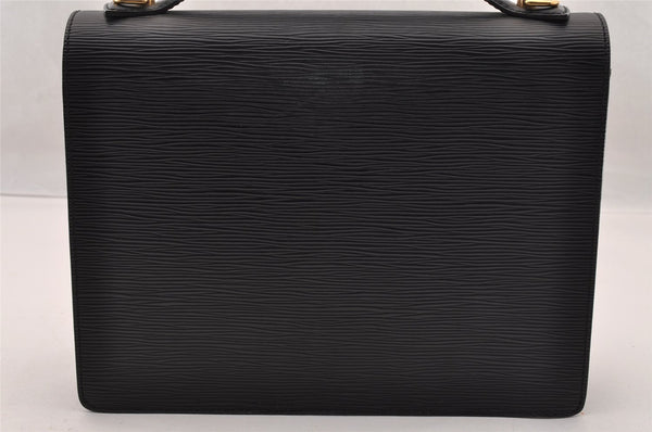 Authentic Louis Vuitton Epi Monceau 2Way Shoulder Hand Bag Black M52122 LV 3617I