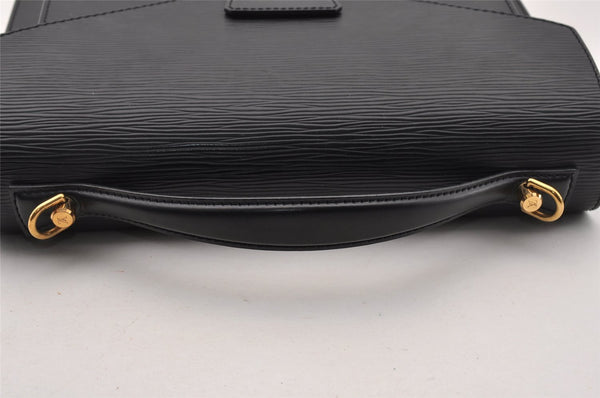 Authentic Louis Vuitton Epi Monceau 2Way Shoulder Hand Bag Black M52122 LV 3617I