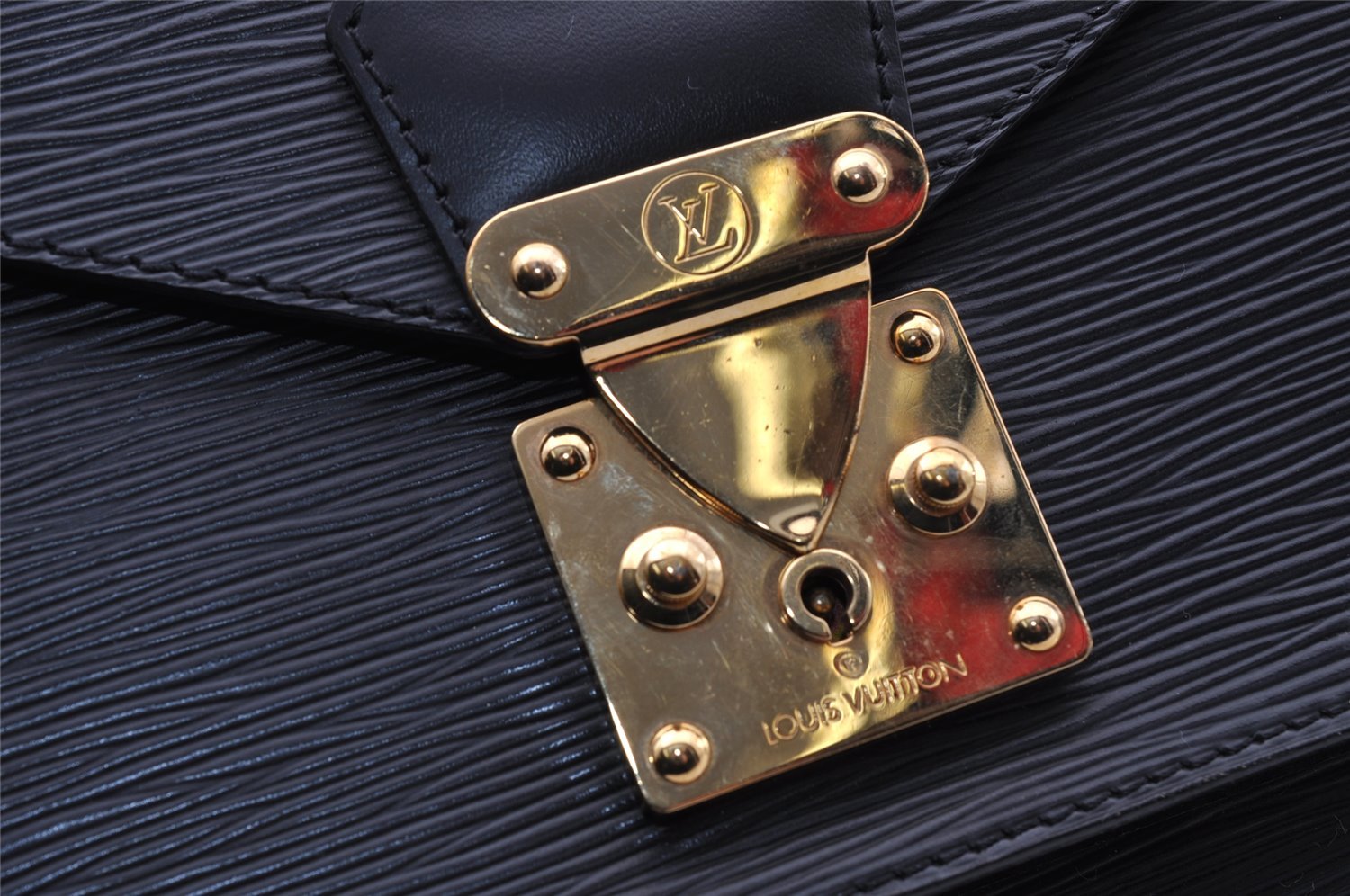 Authentic Louis Vuitton Epi Monceau 2Way Shoulder Hand Bag Black M52122 LV 3617I