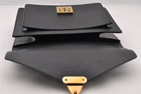 Authentic Louis Vuitton Epi Monceau 2Way Shoulder Hand Bag Black M52122 LV 3617I