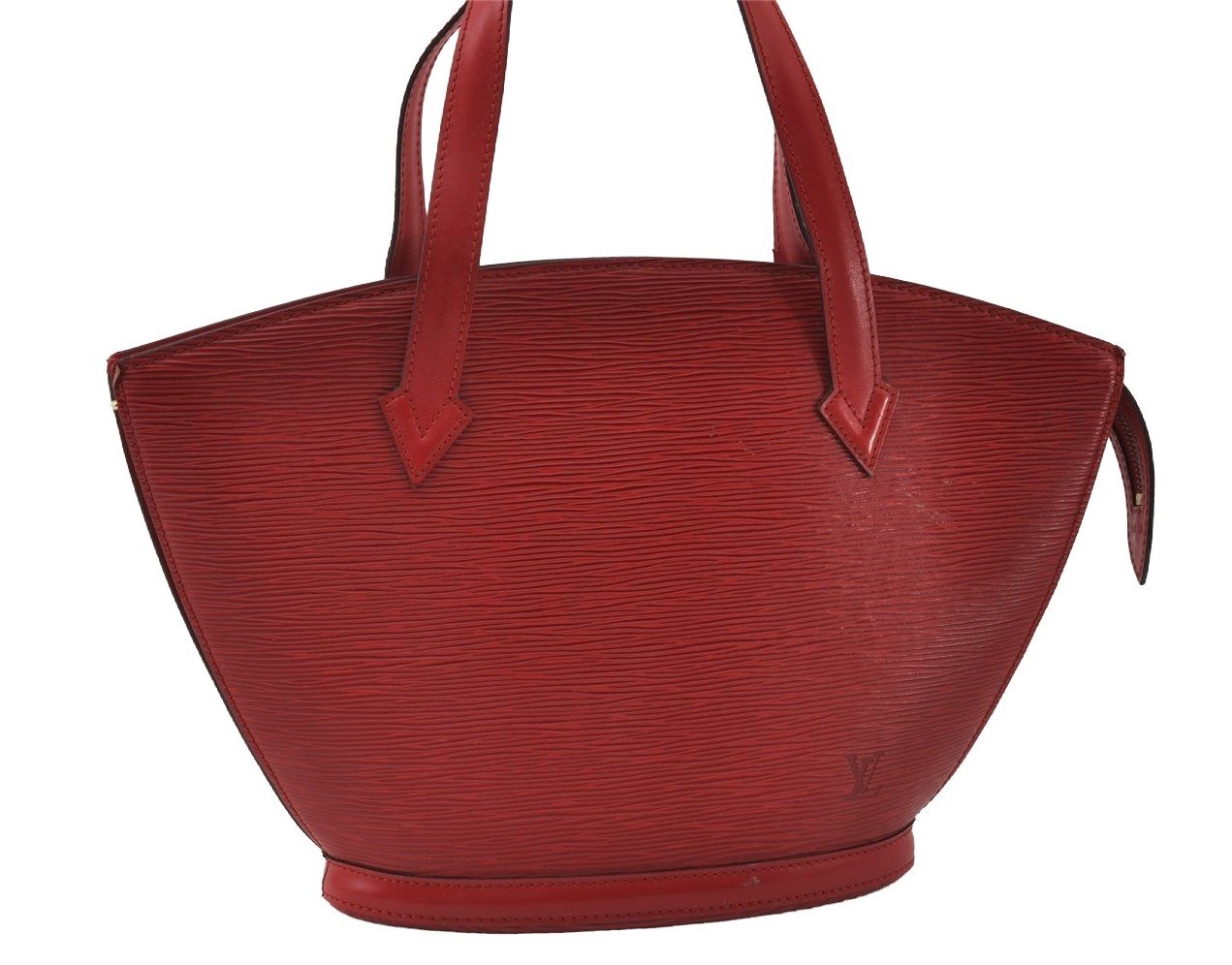 Authentic Louis Vuitton Epi Saint Jacques Hand Bag Red M52277 LV 3619I