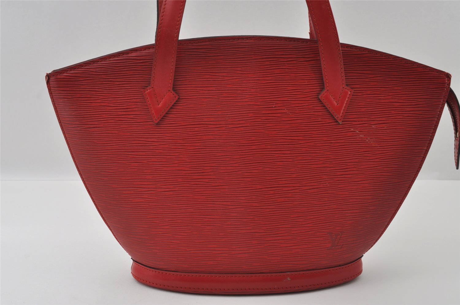 Authentic Louis Vuitton Epi Saint Jacques Hand Bag Red M52277 LV 3619I