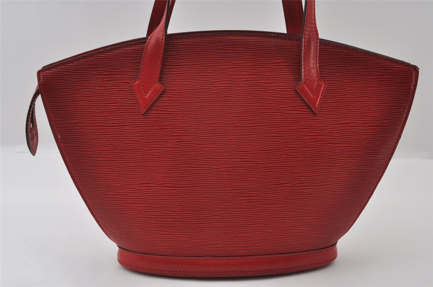 Authentic Louis Vuitton Epi Saint Jacques Hand Bag Red M52277 LV 3619I