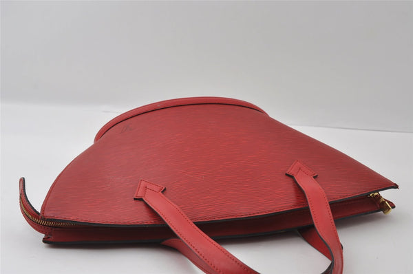 Authentic Louis Vuitton Epi Saint Jacques Hand Bag Red M52277 LV 3619I