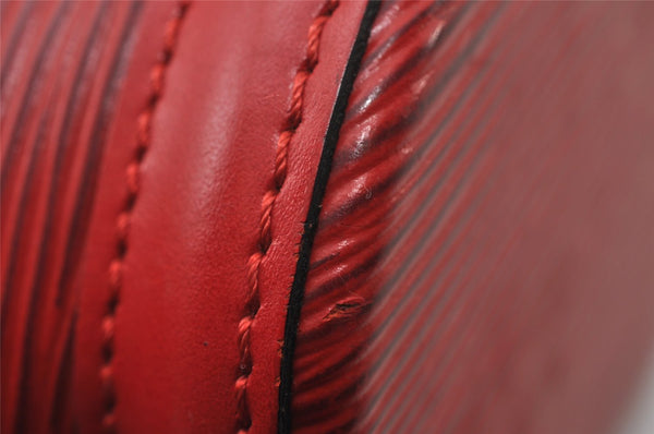 Authentic Louis Vuitton Epi Saint Jacques Hand Bag Red M52277 LV 3619I