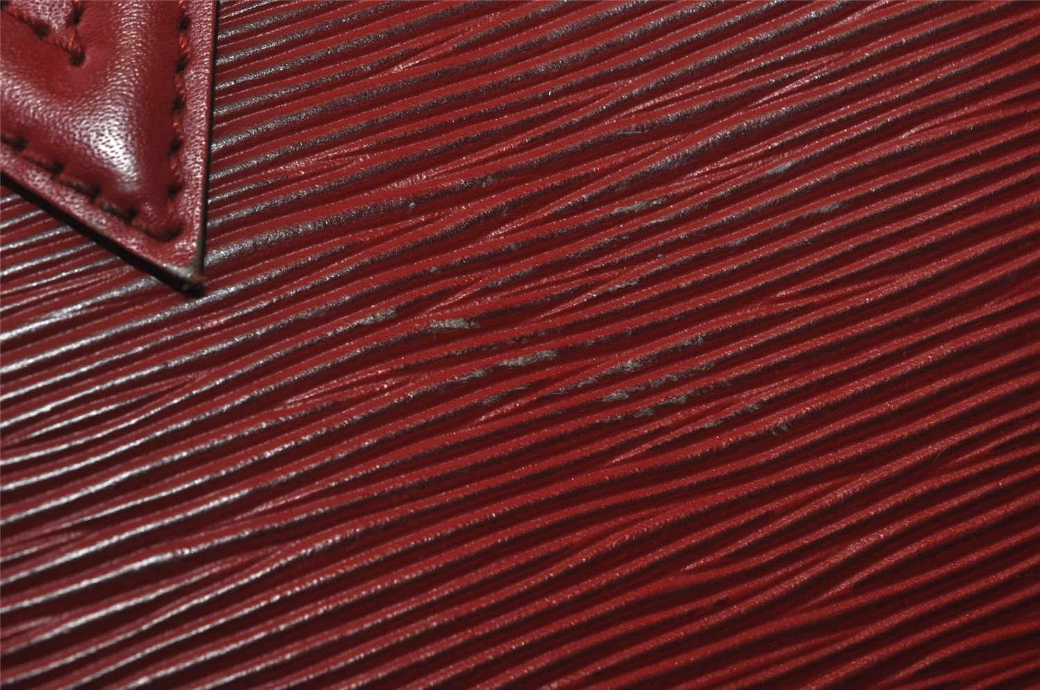 Authentic Louis Vuitton Epi Saint Jacques Hand Bag Red M52277 LV 3619I