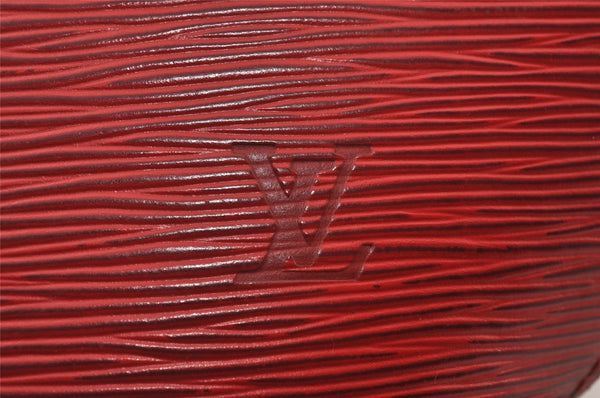 Authentic Louis Vuitton Epi Saint Jacques Hand Bag Red M52277 LV 3619I