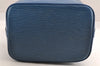 Authentic Louis Vuitton Epi Noe Shoulder Drawstring Bag Blue M44005 LV 3622I