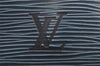 Authentic Louis Vuitton Epi Noe Shoulder Drawstring Bag Blue M44005 LV 3622I