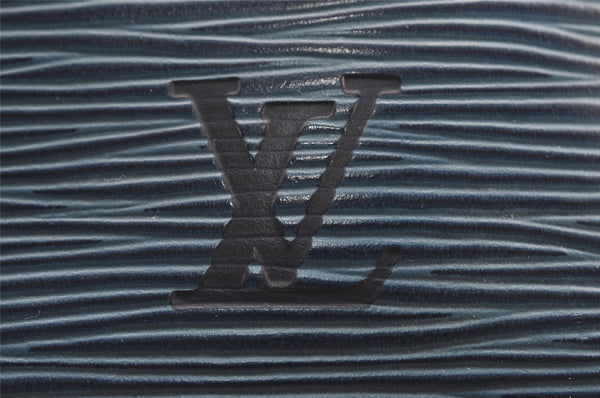 Authentic Louis Vuitton Epi Noe Shoulder Drawstring Bag Blue M44005 LV 3622I