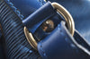 Authentic Louis Vuitton Epi Noe Shoulder Drawstring Bag Blue M44005 LV 3622I
