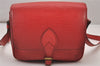 Authentic Louis Vuitton Epi Cartouchiere MM Shoulder Cross Bag M52247 Red 3623I