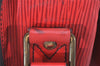 Authentic Louis Vuitton Epi Cartouchiere MM Shoulder Cross Bag M52247 Red 3623I