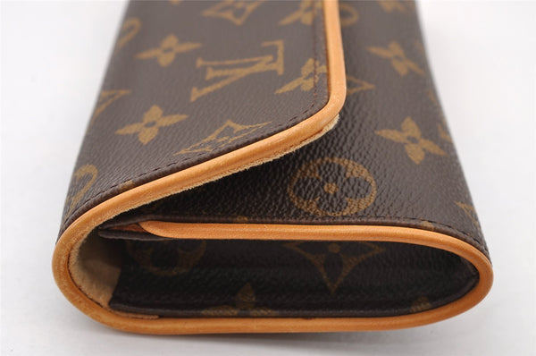 Authentic Louis Vuitton Monogram Pochette Twin PM Shoulder Bag M51854 LV 3624I