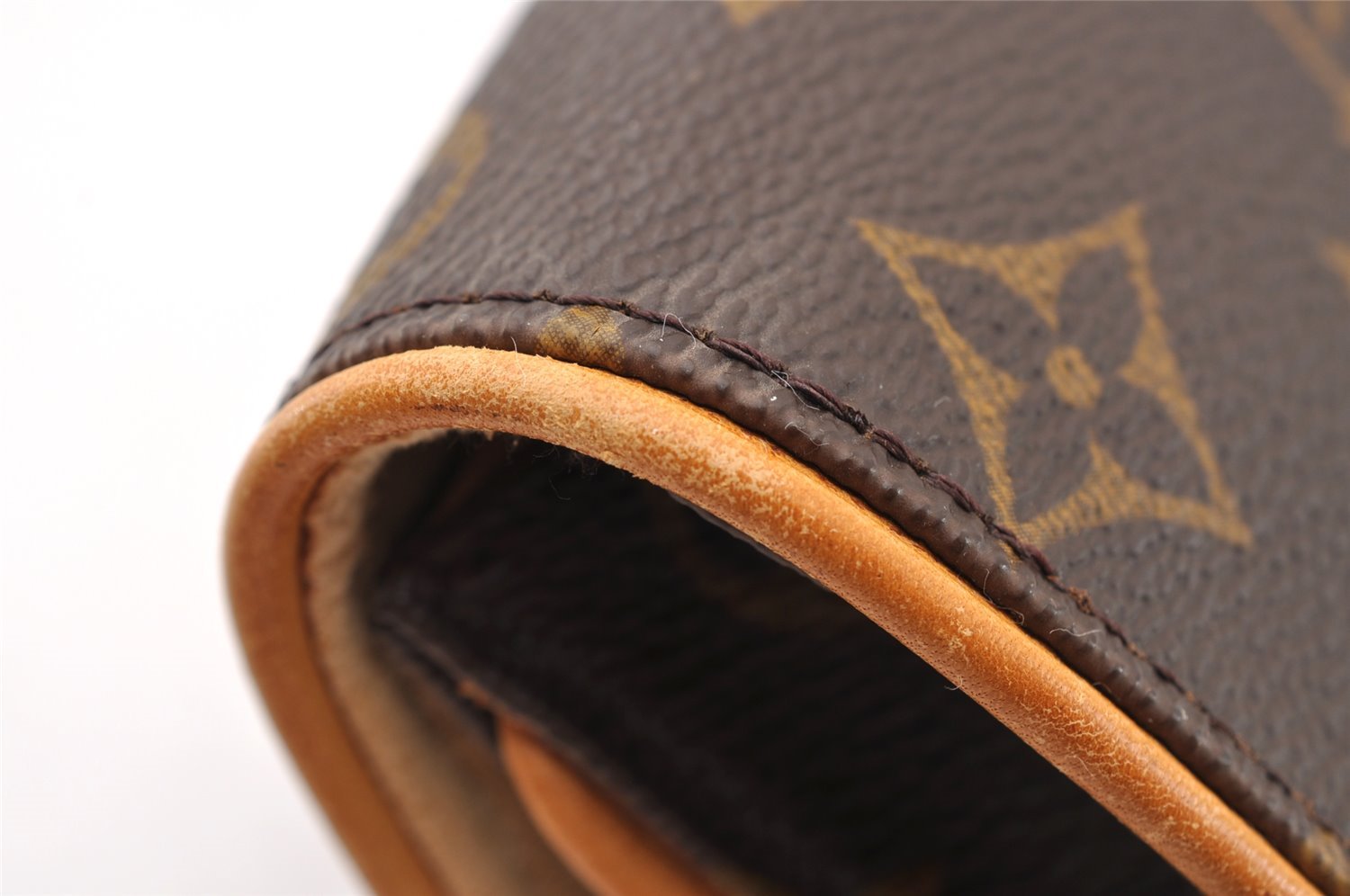 Authentic Louis Vuitton Monogram Pochette Twin PM Shoulder Bag M51854 LV 3624I