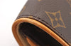Authentic Louis Vuitton Monogram Pochette Twin PM Shoulder Bag M51854 LV 3624I