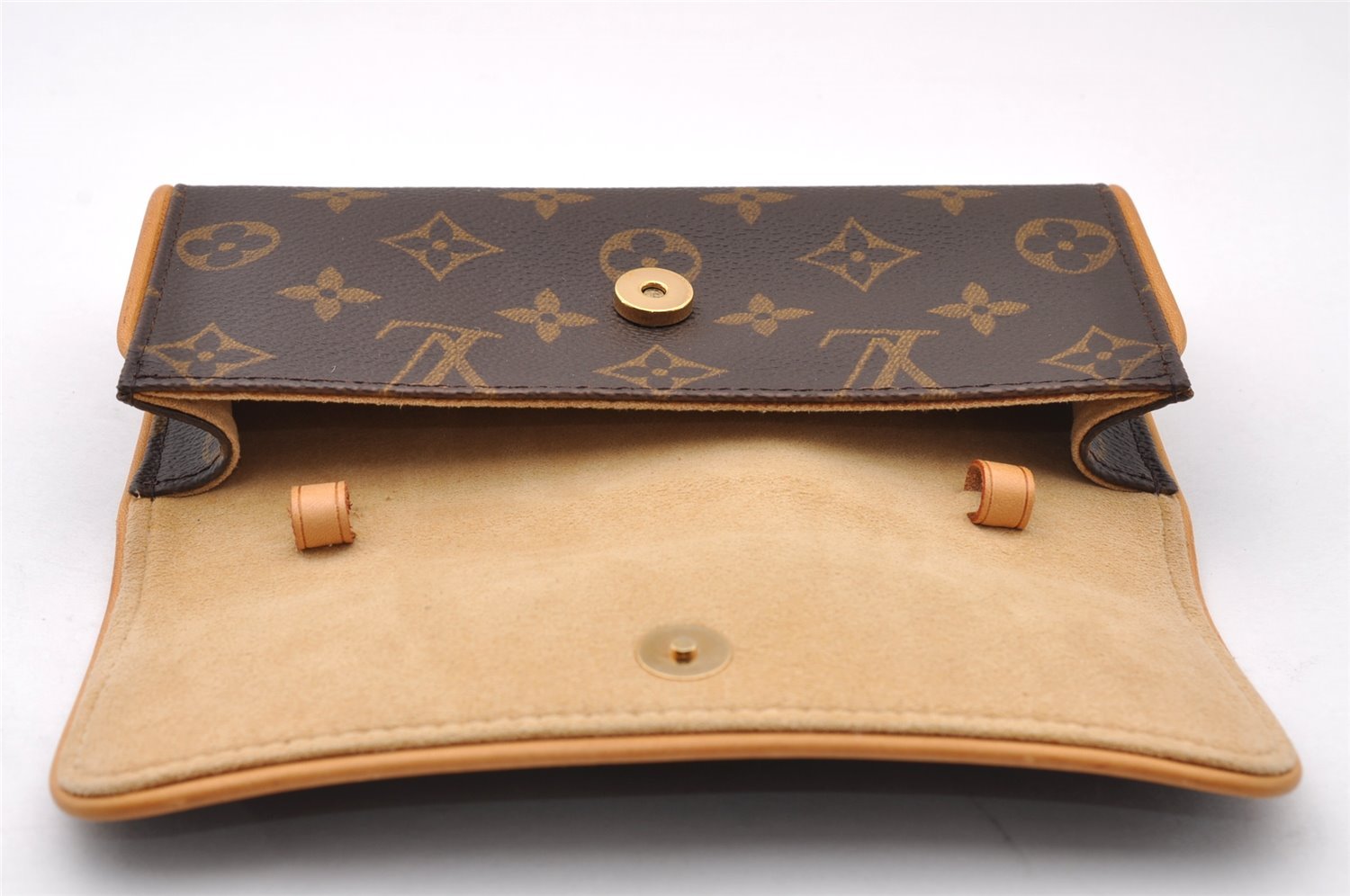 Authentic Louis Vuitton Monogram Pochette Twin PM Shoulder Bag M51854 LV 3624I