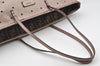 Authentic FENDI Vintage Leather Shoulder Tote Bag Pink 3625I