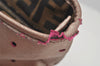 Authentic FENDI Vintage Leather Shoulder Tote Bag Pink 3625I