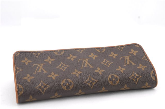 Authentic LOUIS VUITTON Monogram Pochette Twin GM Shoulder Pouch M51852 LV 3626C