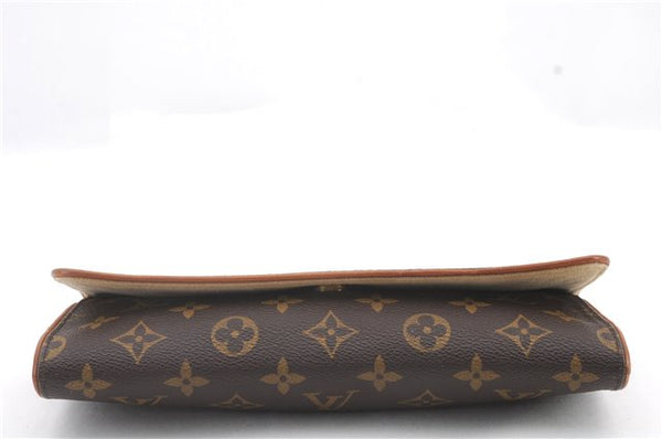 Authentic LOUIS VUITTON Monogram Pochette Twin GM Shoulder Pouch M51852 LV 3626C