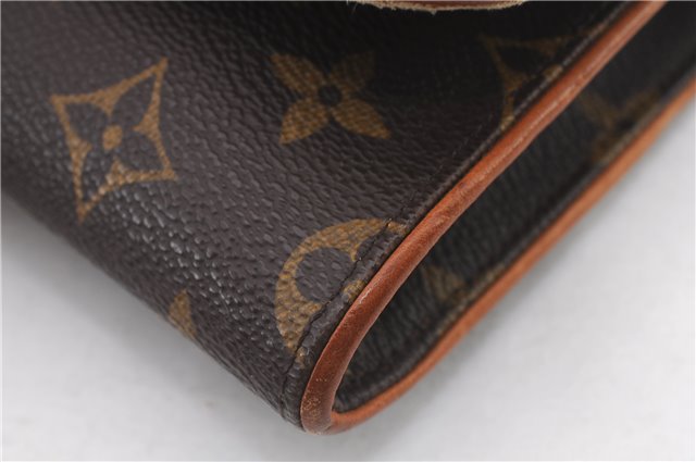 Authentic LOUIS VUITTON Monogram Pochette Twin GM Shoulder Pouch M51852 LV 3626C