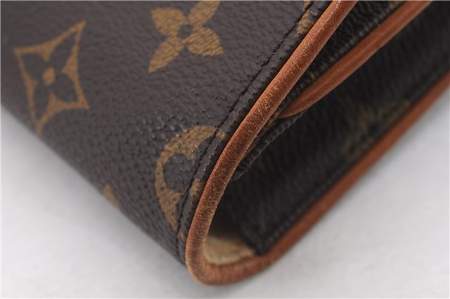 Authentic LOUIS VUITTON Monogram Pochette Twin GM Shoulder Pouch M51852 LV 3626C