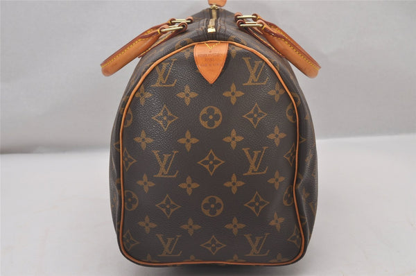 Authentic Louis Vuitton Monogram Speedy 30 Hand Boston Bag M41526 LV 3627I