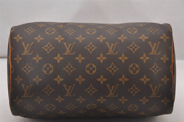 Authentic Louis Vuitton Monogram Speedy 30 Hand Boston Bag M41526 LV 3627I