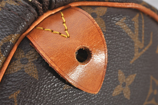Authentic Louis Vuitton Monogram Speedy 30 Hand Boston Bag M41526 LV 3627I