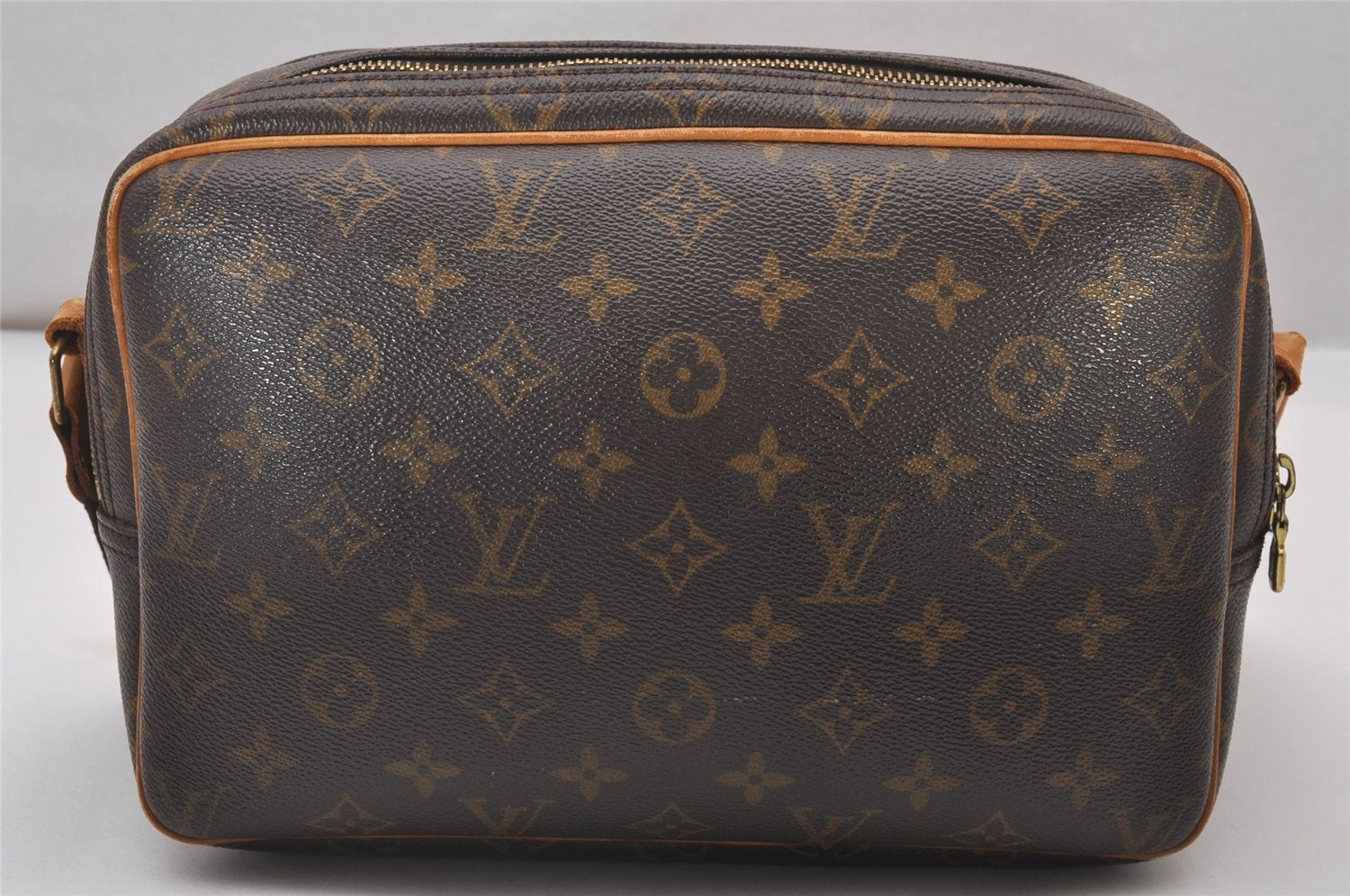 Authentic Louis Vuitton Monogram Reporter PM Shoulder Cross Bag M45254 LV 3628I
