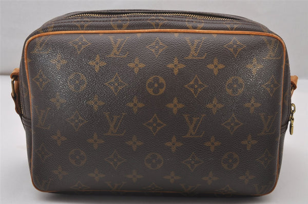 Authentic Louis Vuitton Monogram Reporter PM Shoulder Cross Bag M45254 LV 3628I