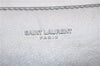 Authentic SAINT LAURENT Baby Duffle 2Way Shoulder Hand Bag Leather Silver 3632C