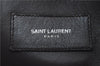 Authentic SAINT LAURENT Baby Duffle 2Way Shoulder Hand Bag Leather Silver 3632C