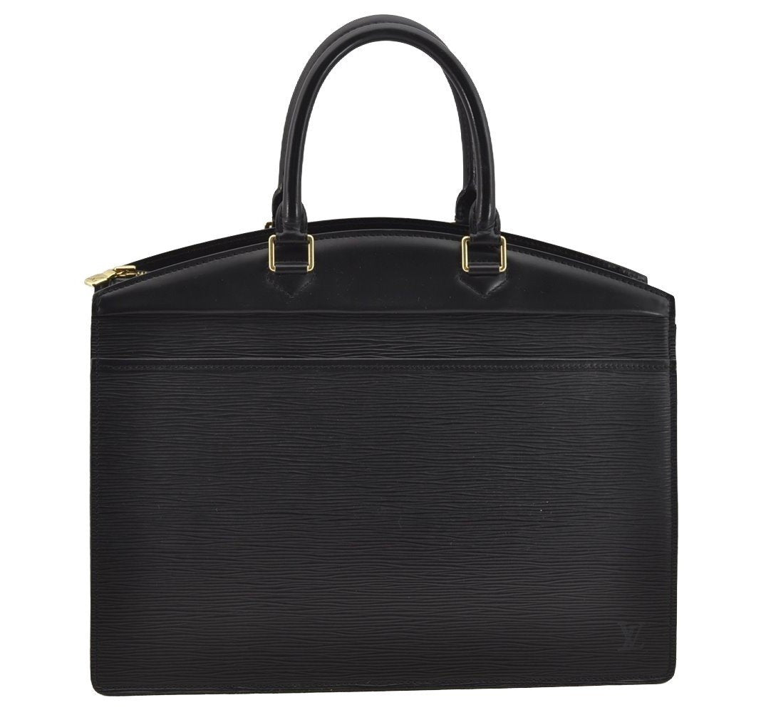 Authentic Louis Vuitton Epi Riviera Hand Bag Black M48182 LV Junk 3632I
