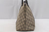 Authentic GUCCI Vintage Shoulder Hand Tote Bag GG PVC Leather 114595 Brown 3634I