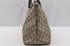 Authentic GUCCI Vintage Shoulder Hand Tote Bag GG PVC Leather 114595 Brown 3634I