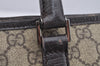 Authentic GUCCI Vintage Shoulder Hand Tote Bag GG PVC Leather 114595 Brown 3634I