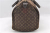 Auth LOUIS VUITTON Monogram Mini Lin Speedy 30 Hand Bag Brown M95224 LV 3635C