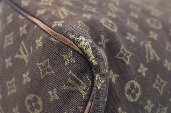 Auth LOUIS VUITTON Monogram Mini Lin Speedy 30 Hand Bag Brown M95224 LV 3635C