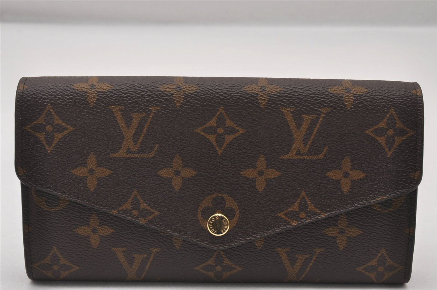 Authentic Louis Vuitton Monogram Portefeuille Sarah Long Wallet M62234 LV 3642I