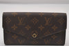 Authentic Louis Vuitton Monogram Portefeuille Sarah Long Wallet M62234 LV 3642I