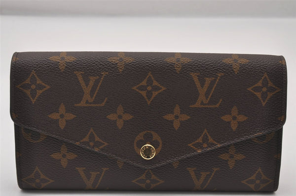 Authentic Louis Vuitton Monogram Portefeuille Sarah Long Wallet M62234 LV 3642I